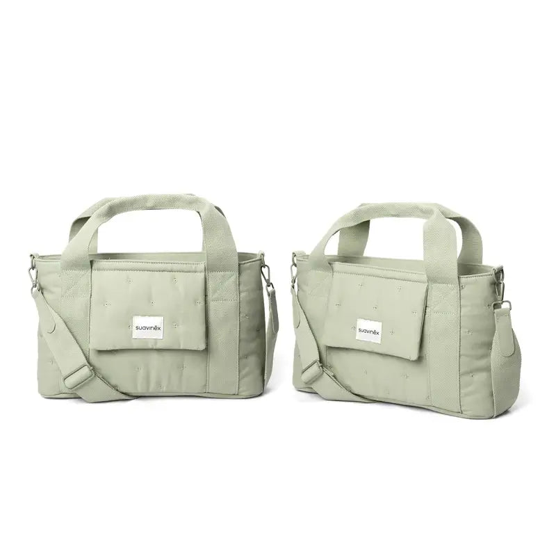 Suavinex Rectangular Poetry Green Rectangular Bread Basket Baby Carrier