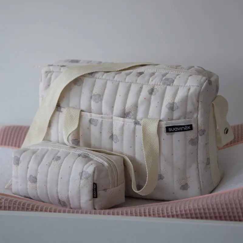 Suavinex Baby Toiletry Bag Travel Cloth, Beige