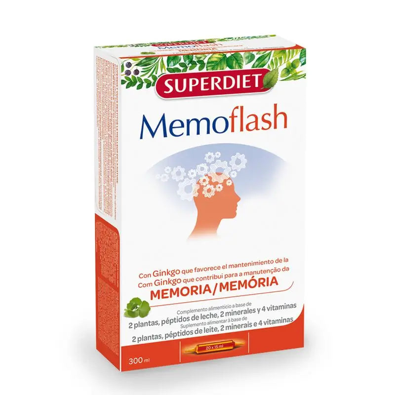 Superdiet Memoflash , 20 ampoules