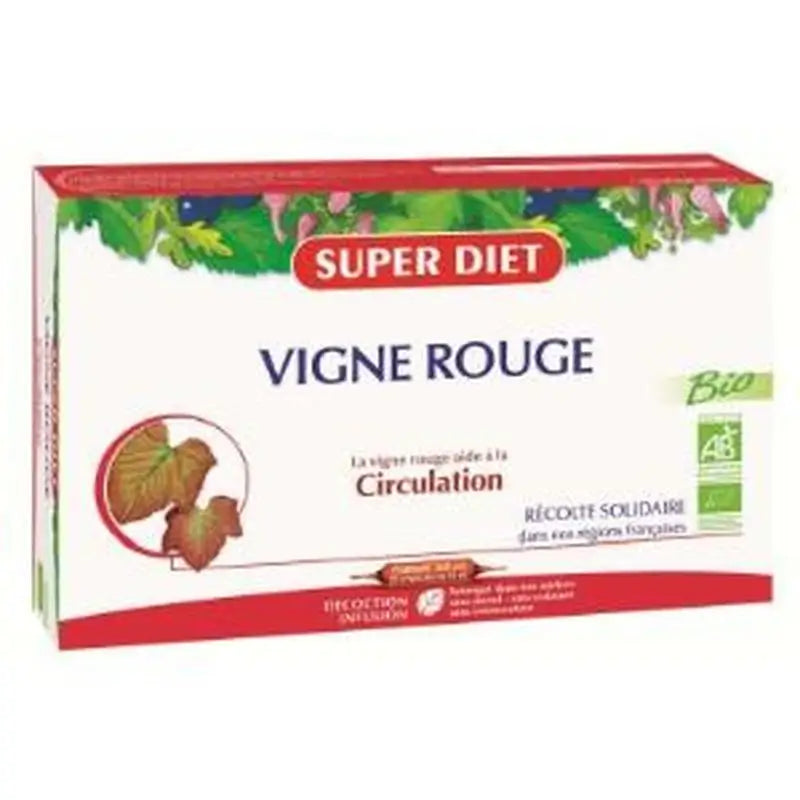 Superdiet Red Vine Bio 20Amp. Agbio