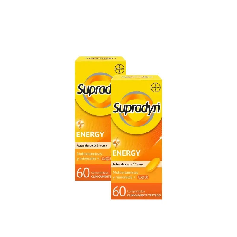 Supradyn Energy: Vitamins, Minerals, Energy and Vitality, Pack of 2 x 60 tablets