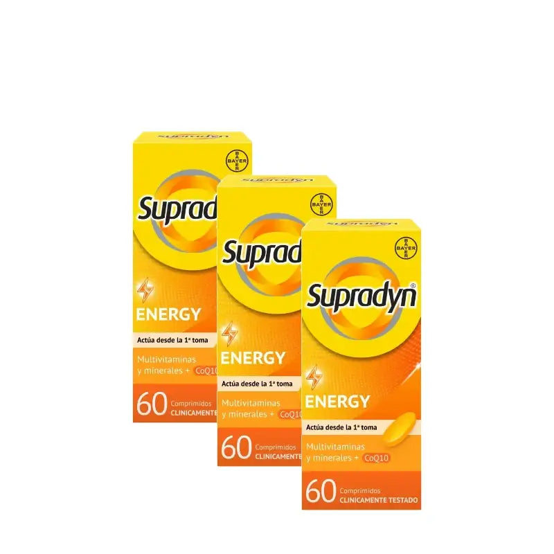 Supradyn Energy: Vitamins, Minerals, Energy and Vitality, Pack of 3 x 60 tablets