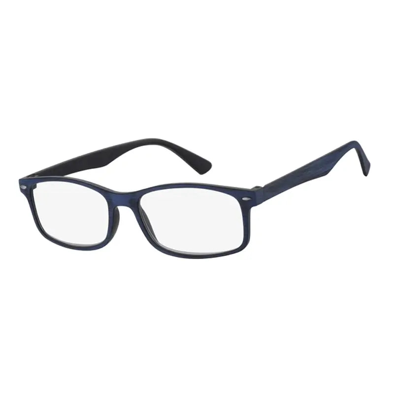 Surgicalmed Euro Optics Iris Presbyopia Reading Glasses (Black Inside, Matt Grey Wood Finish Outside, Nickel Trim) (+3.00)