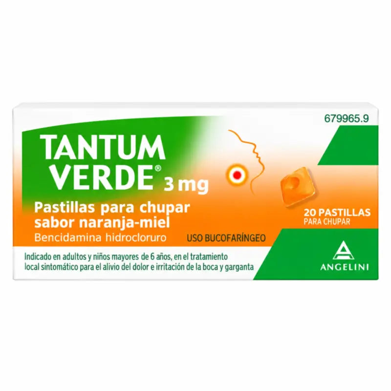 Tantum Verde Orange-Honey Flavour 20 Lozenges