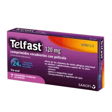 Telfast 120 mg, 7 tablets