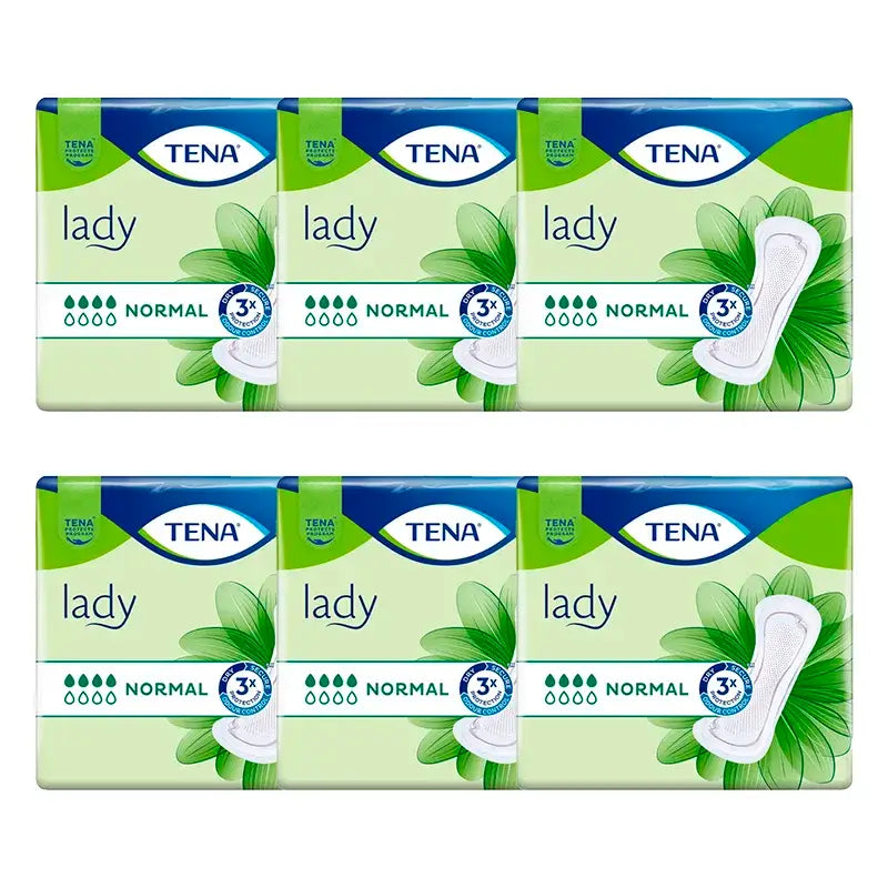TENA Lady Normal Pack, 6 X 24 Units