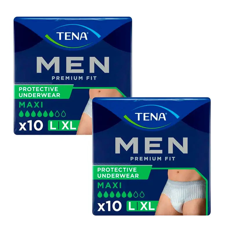 Tena Pack Men Pants Premium Fit Maxi L-XL, 2 X 10 Units