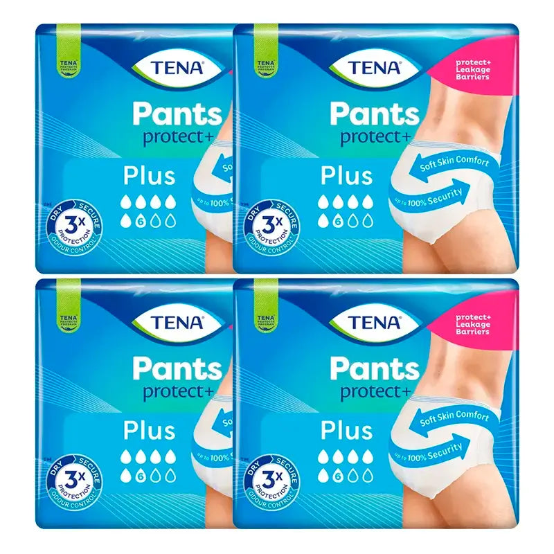 TENA Pack Pants Plus Size L, 4 X 14 Pcs.