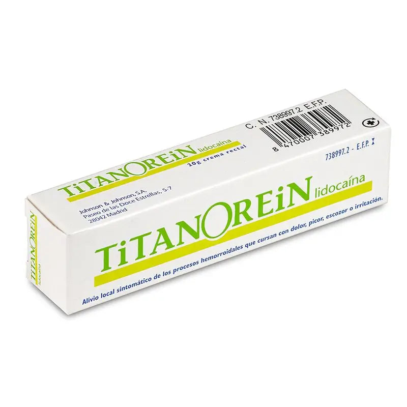 Titanorein Lidocaine Rectal Cream 20 g
