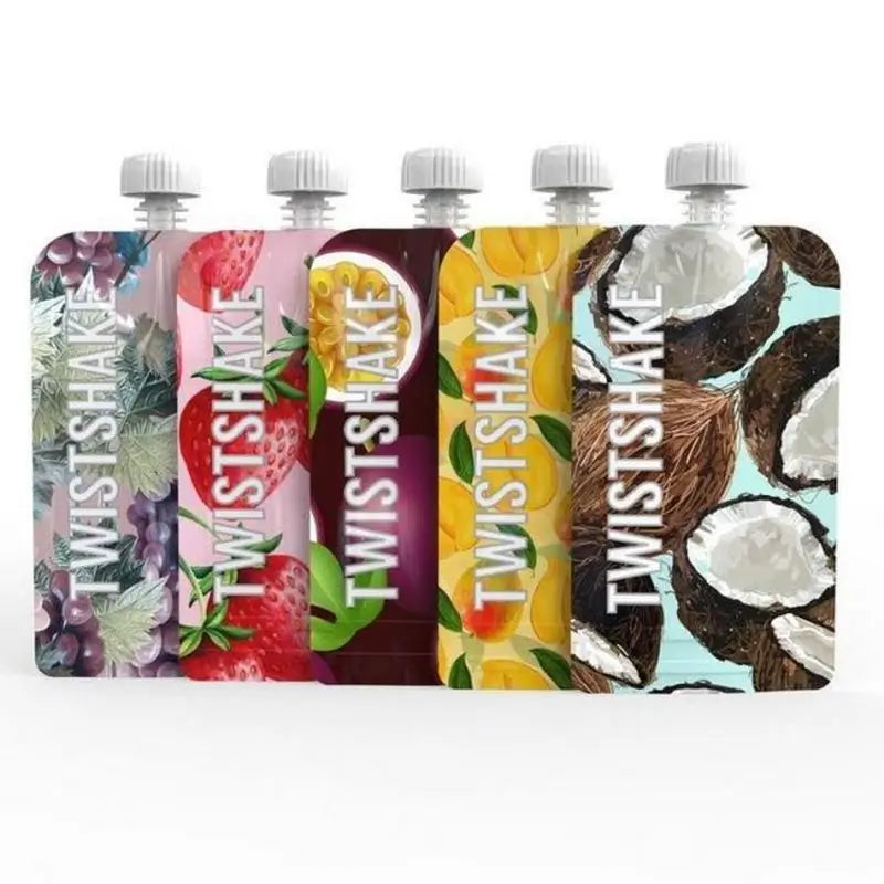 Twistshake Squeeze Pouches , 5 x 200 ml