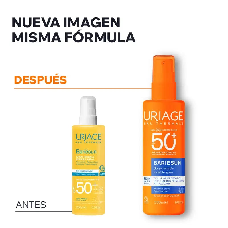 Uriage Bariésun Unscented Spray SPF 50+ 200 ml