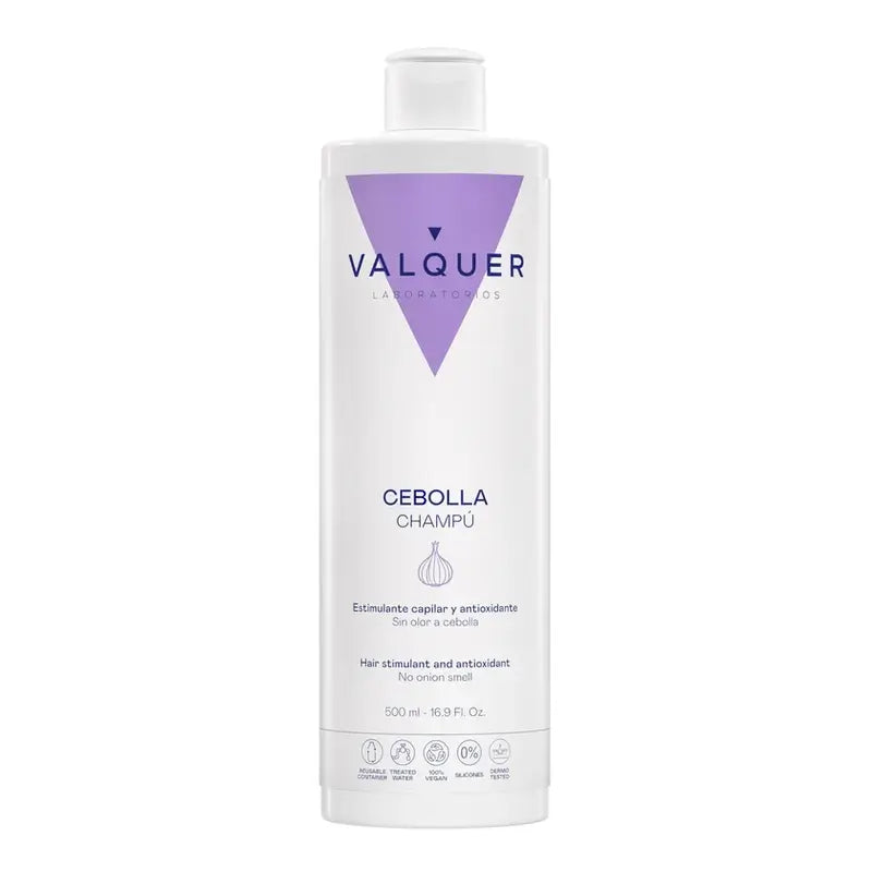 Valquer Onion Shampoo - Revitalising, Antioxidant and Purifying , 500 ml