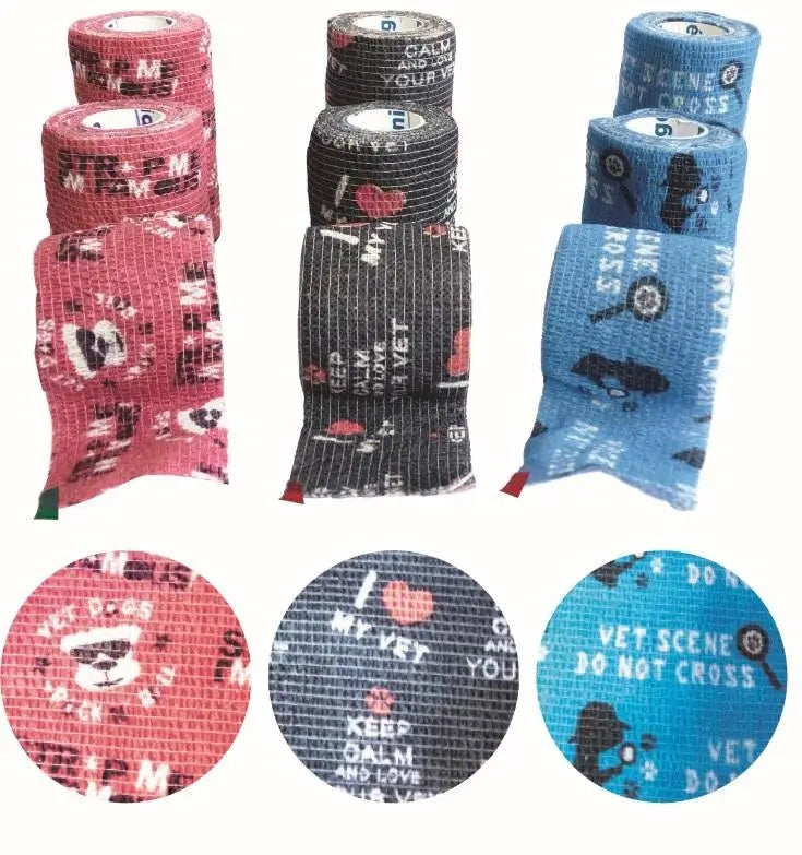 Cohesive Bandage Fun Strap 10Cmx4,5M, 4 X Model, 12Packs