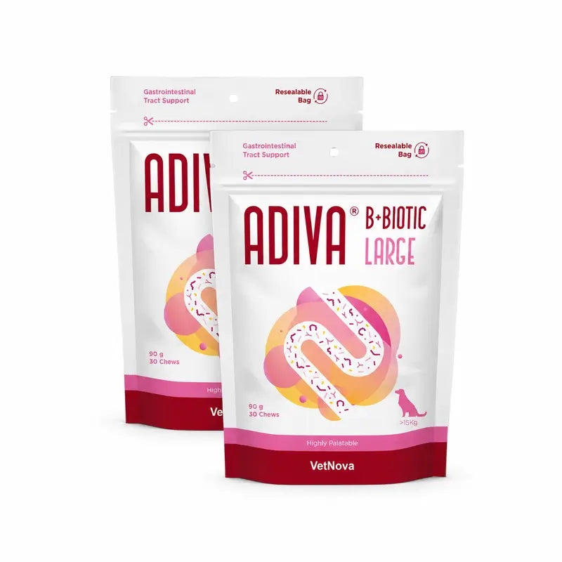 Vetnova Adiva B+Biotic Large, Pack of 2 x 30 chews