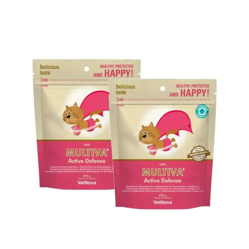 Vetnova Multiva Active Defence for cats, 45 chews, pack of 2