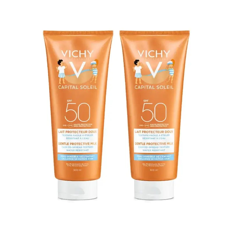 Vichy Capital Soleil Children's Sunscreen Milk Spf 50+, 2X300 Ml