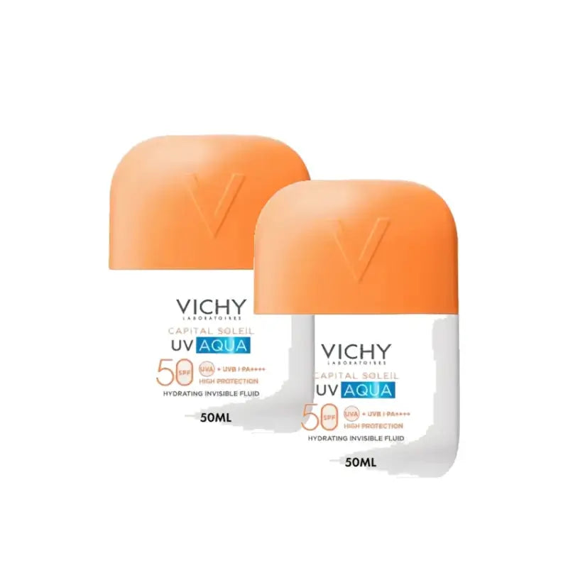 Vichy Capital Soleil UV Aqua Invisible Fluid SPF50 50 ml, pack of 2