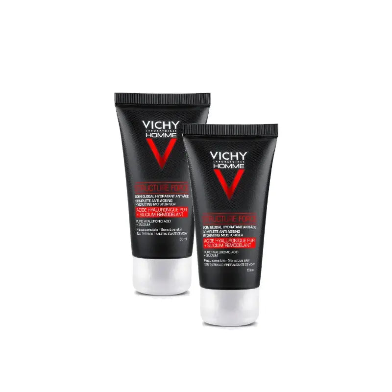Vichy Homme Structure Force Men’s Face Cream 50 ml, pack of 2