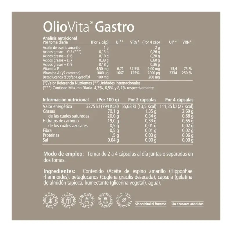 VITAE Oliovita Gastro, 60 capsules