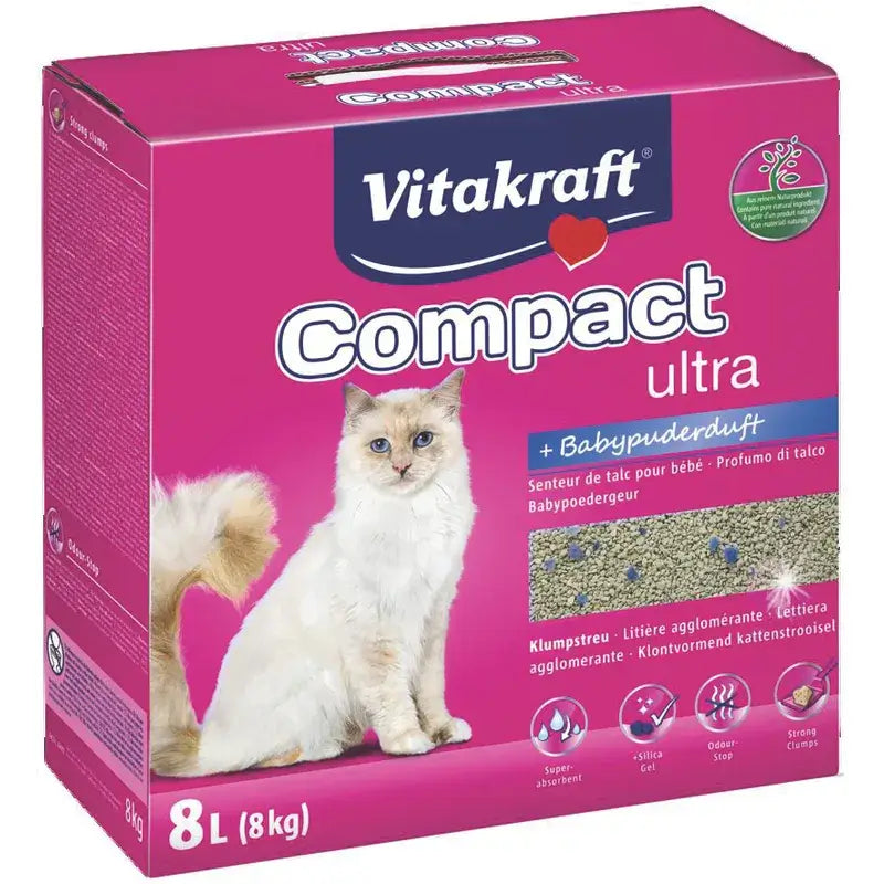 Vitakraft Ultra-Silica Clumping Cat Litter 8kg