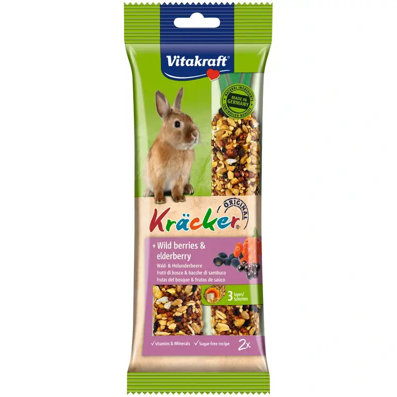 Vitakraft Dwarf Rabbit Fruit Sticks, 5 packs of 2