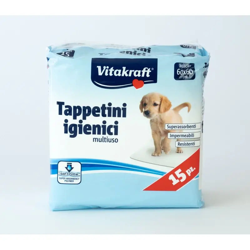 Vitakraft Puppy Pads 60x60cm, 15 pieces