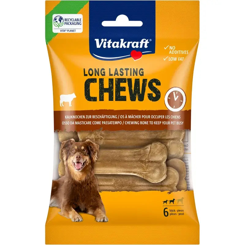 Vitakraft Pressed Bone Chews 8cm, 10 packs of 6