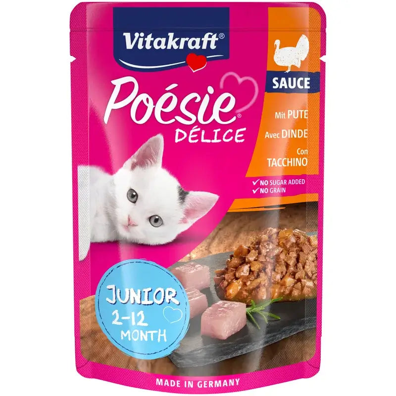 Vitakraft Poésie Delisauce Junior Turkey 23x85g