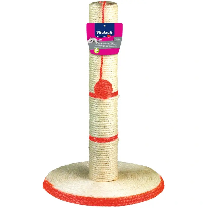 Vitakraft Sisal Scratching Post with Plate, Tower and Ball, 50 centimetres, 1 unit