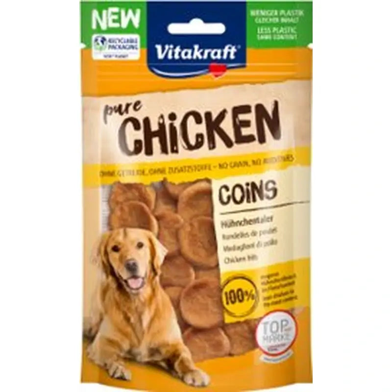 Vitakraft Chicken Coin-Shaped Snacks 8 x 80 grams