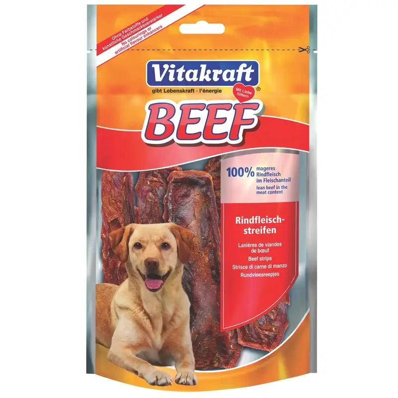 Vitakraft Beef Snack Strips 10 x 80 grams