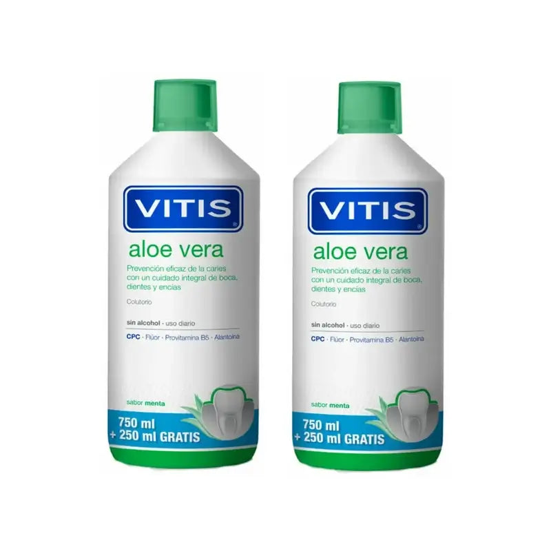 Vitis Aloe Vera Mouthwash, 2X1 Liter