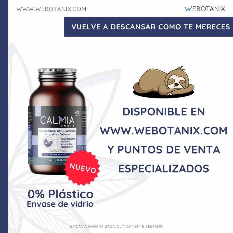 Webotanix Calmia Noche Forte, 60 capsules