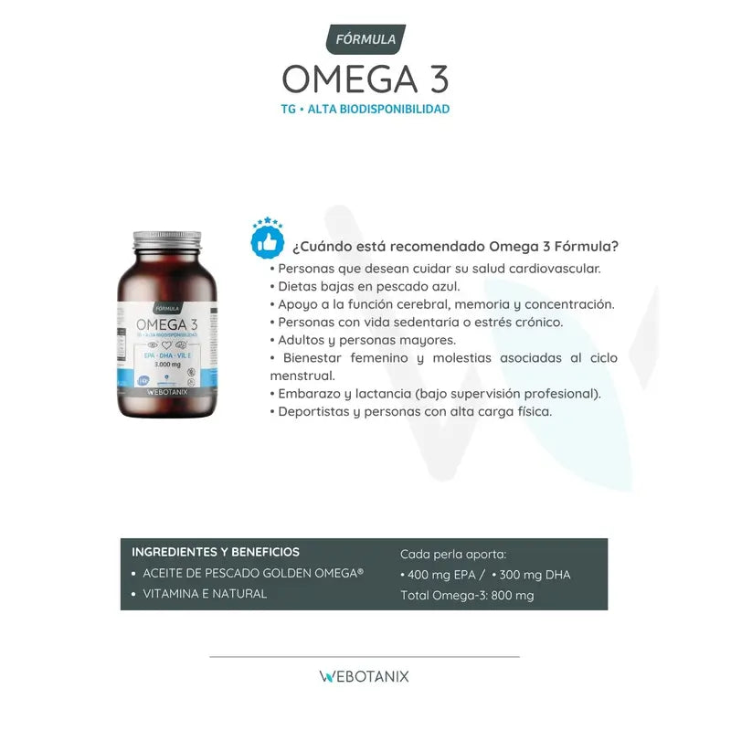 Webotanix Omega-3 Formula, 90 softgels