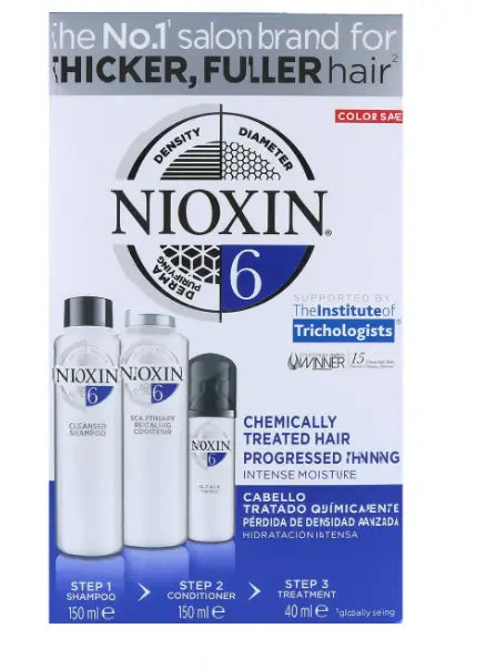 Wella Nioxin Trial Kit Advanced Treated Hair System 6