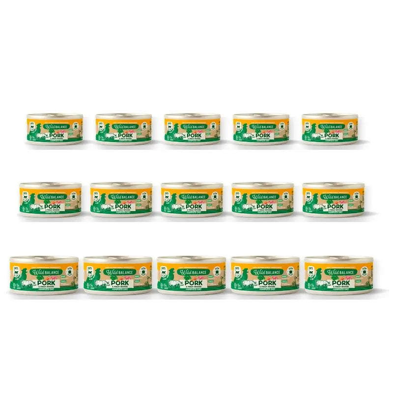 Wild Balance Philosophy Pork Barf For Cats Can, 120 g, Pack of 6