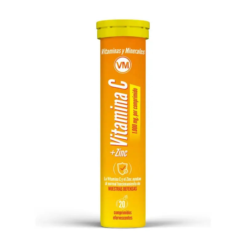 Ynsadiet Vitamin C + Zinc, 20 Effervescent Tablets