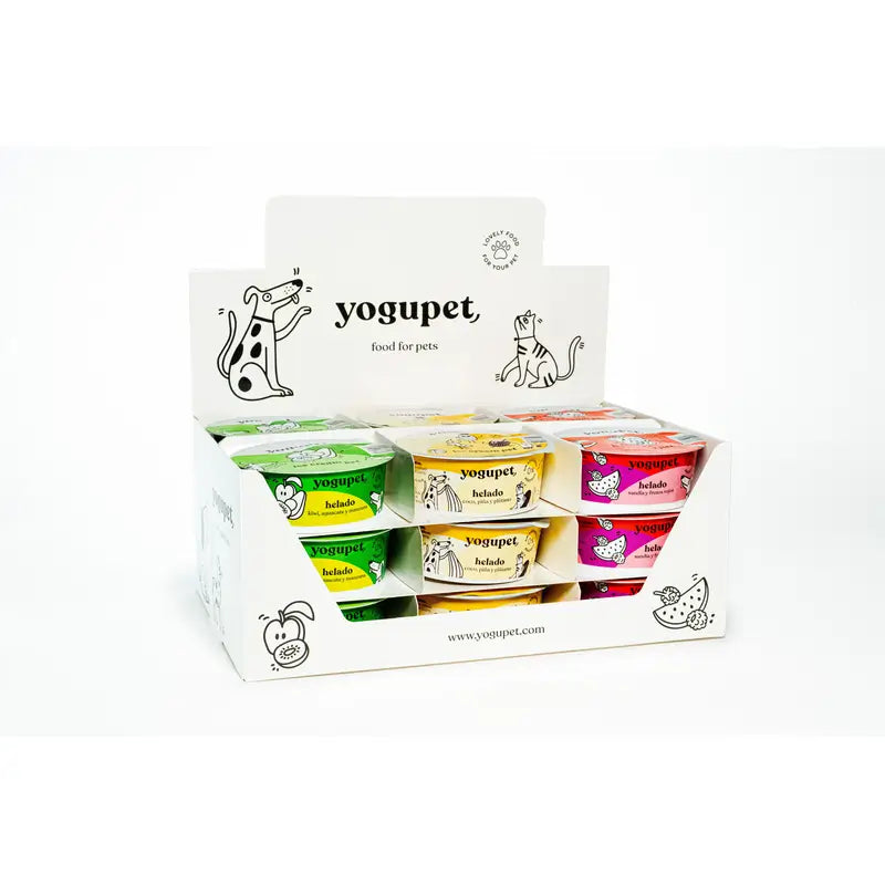 Yogupet Ice Cream Display 18X110Gr + 18X110Gr