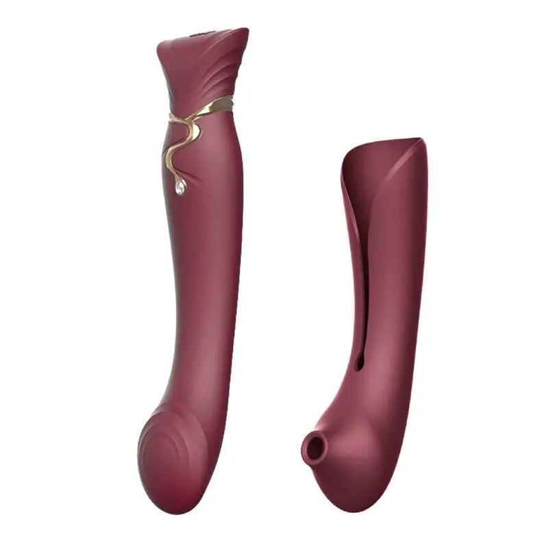 Zalo Queen Set Pulse Wave Clit Stim Red