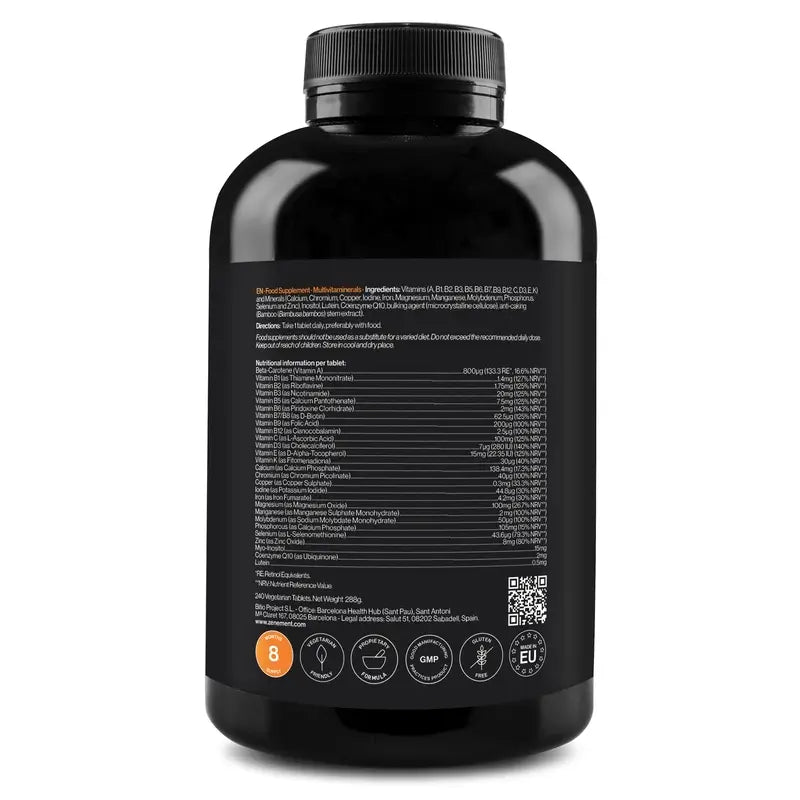 Zenement Multivitaminerals, 240 vegetarian tablets