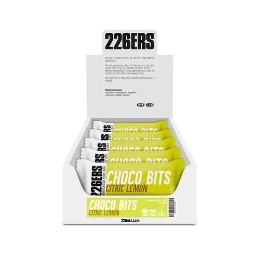 226Ers Endurance Fuel Bar Choco Bits Energy Bar Lemon, 24x60 grams