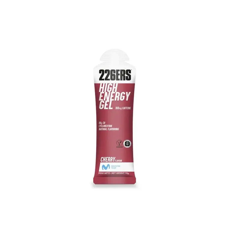 226Ers High Energy Gel Cherry Energy Gel with Caffeine, 76 grams