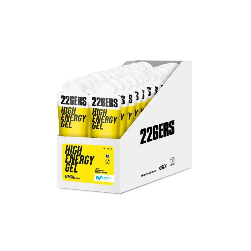 226Ers High Energy Gel Energy Gel Lemon, 24x76 grams