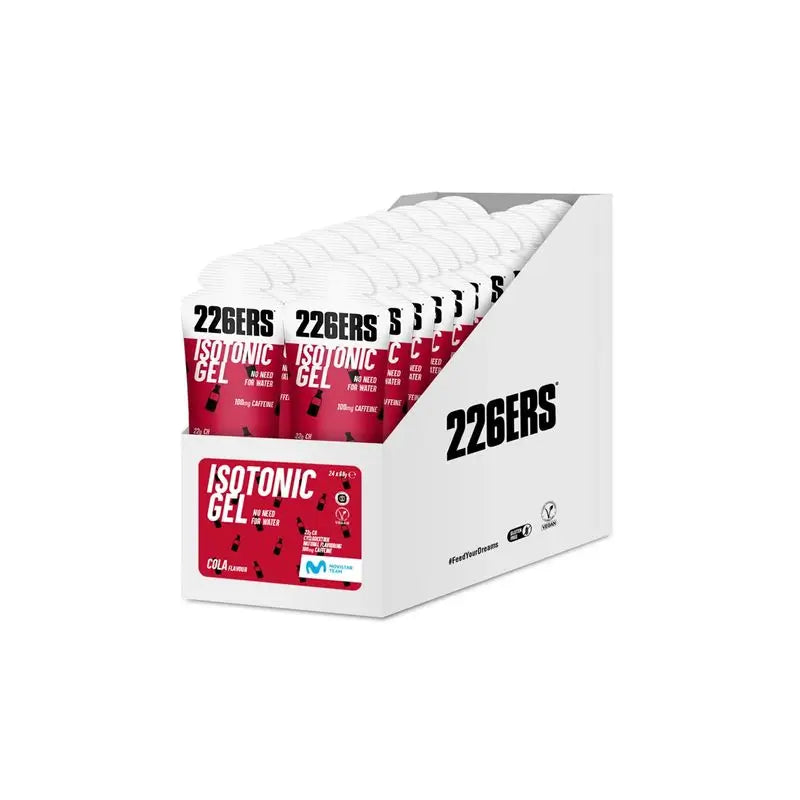 226Ers Isotonic Gel Isotonic Cola Gel - Caffeine, 24x68 g