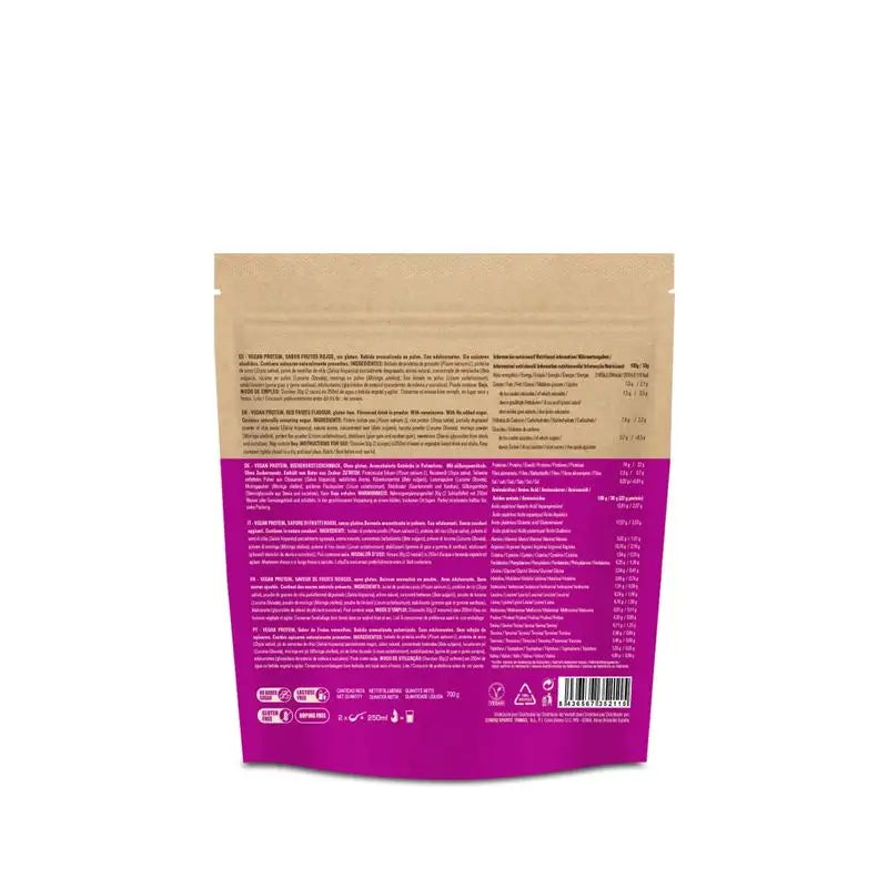 226Ers Vegan Protein 700 Vegan Protein Shake Powder Red Berries, 700g