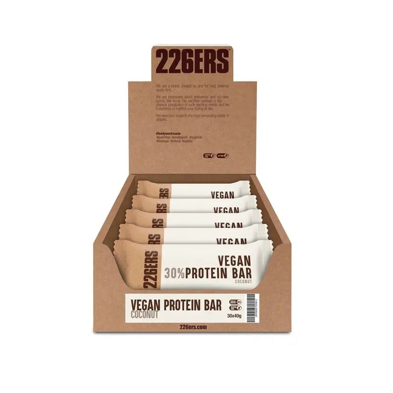 226Ers Vegan Protein Bar Vegan Coconut Protein Bar, 30x40 grams