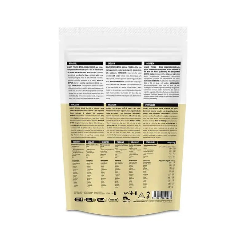 226Ers Whey Protein Grass Fed Grass Fed Protein Shake Vanilla Custard, 1000g
