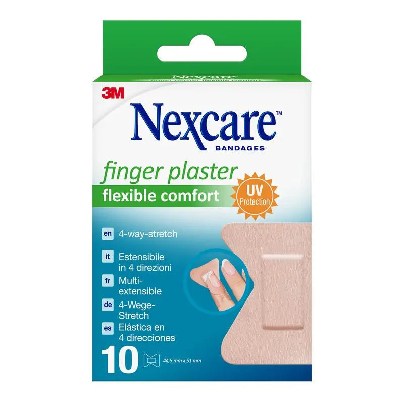 Nexcare Flexible Comfort Protective Adhesive Finger Adhesive Strip , 10 units