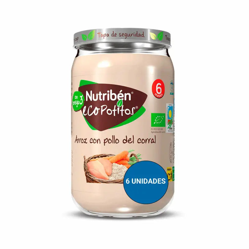 Nutriben Potito Eco Rice with Chicken from the farmyard 6x235g