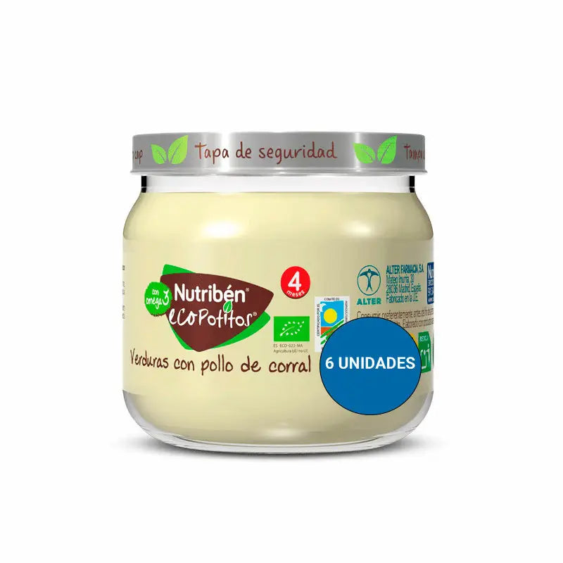 Nutriben Potito Eco Home Meat Vegetables Chicken 6x120 Gr